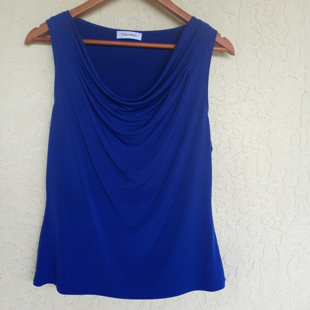 Calvin Klein drape front top